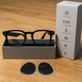Lunettes Connectées Intelligentes – Commandes Tactiles, Réduction de Bruit & Verres Interchangeables
