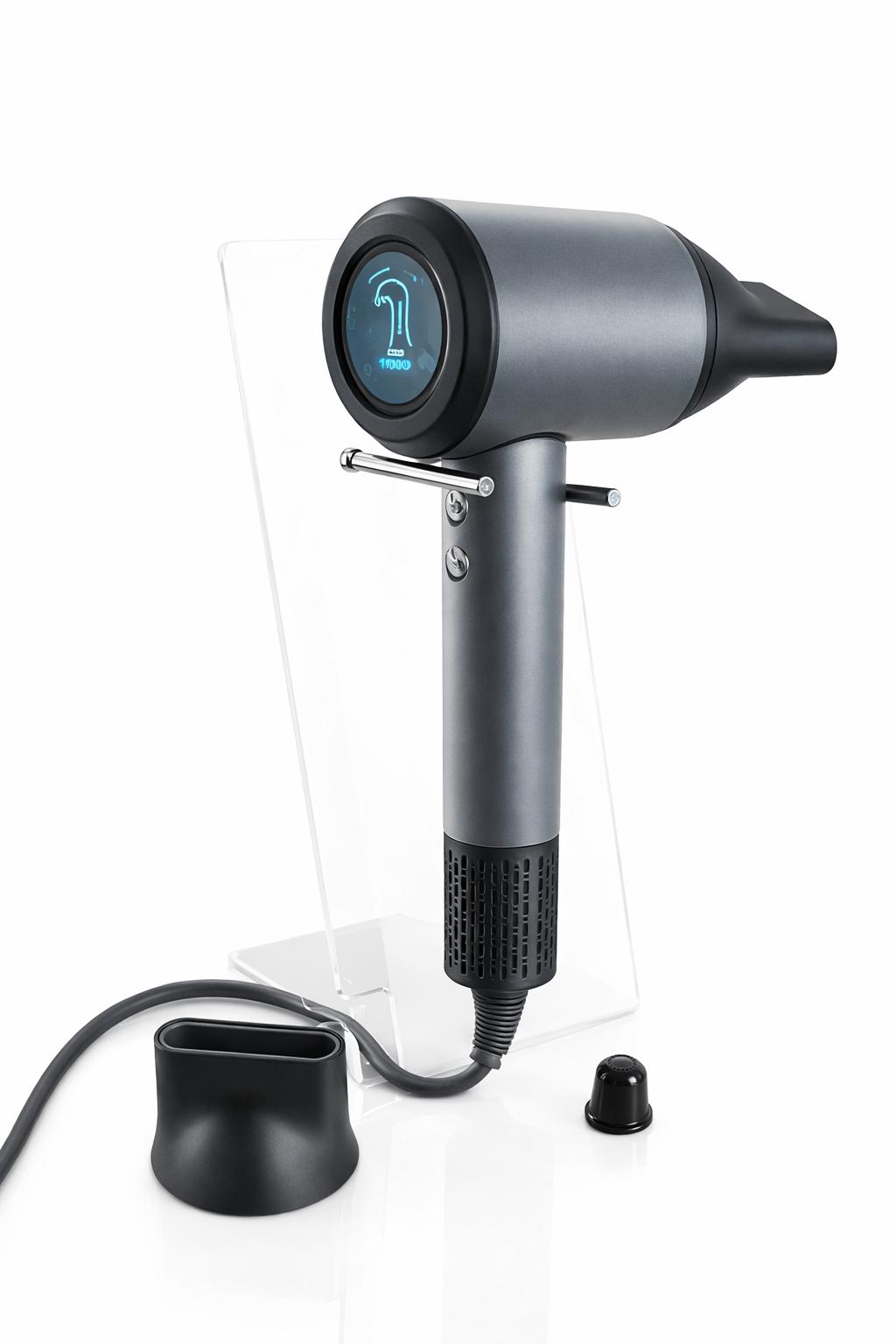 Sèche-Cheveux Parfumant KUCHITE 1600W – Léger, Puissant & Silencieux avec Écran Digital