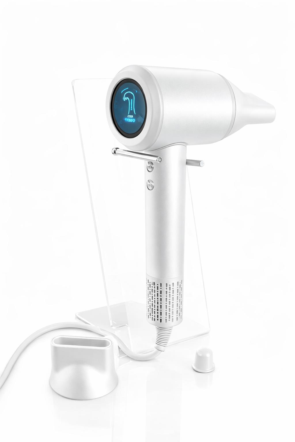 Sèche-Cheveux Parfumant KUCHITE 1600W – Léger, Puissant & Silencieux avec Écran Digital