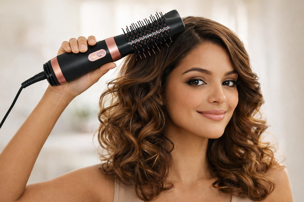 VOLEMI® – Brosse Soufflante 5-en-1 | Brushing, Volume & Lissage